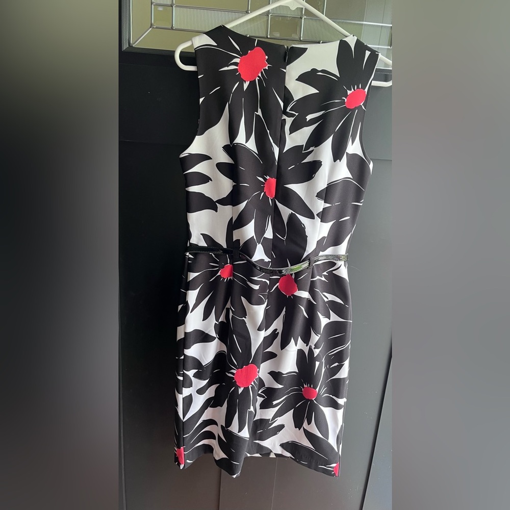 Ronni Nicole Black and White Sheath Dress for Weddings